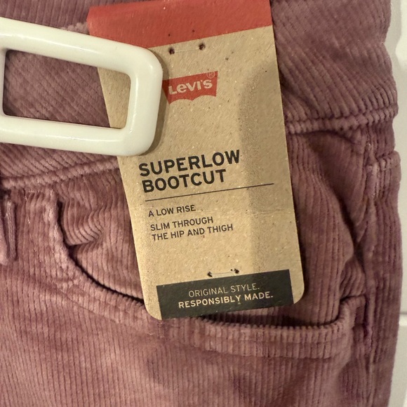 Levi's Mauve Boot Cut Corduroy Pants - Picture 3 of 6